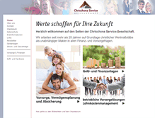 Tablet Screenshot of chrischona-service.de